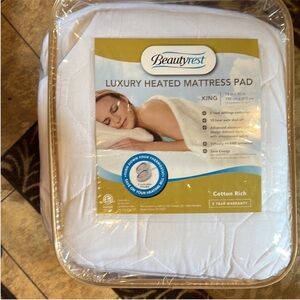 Beautyrest Luxury Heated Mattress Pad - White